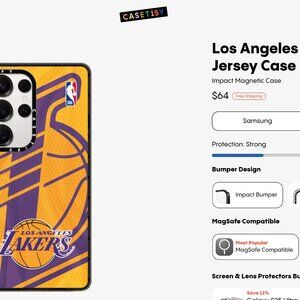 CASETiFY Samsung Galaxy S25 Ultra Lakers Jersey